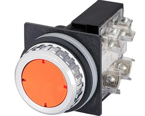 Pièces agricoles - Electricité - Bouton poussoir , Orange