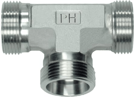 Pièces agricoles - Hydraulique - Raccord en T 8L SS