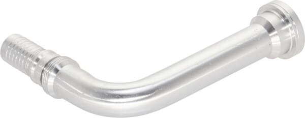 Pièces agricoles - Hydraulique - Raccord à sertir 4SH-DN25 avec bride ø47,6 mm 90° H175