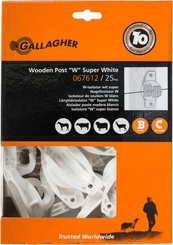 Pièces agricoles - Cloture,Jardin & Sylviculture - Isol. de soutien W blanc (x25)