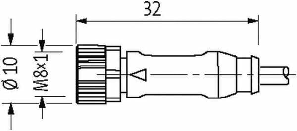 Pièces agricoles - Electricité - Câble extension capteur 4p 5m