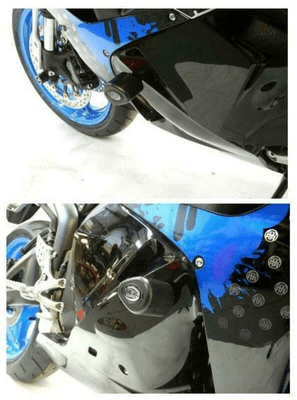 Pièces Quad & Motos - Equipement véhicule - Tampons de protection R&G RACING Aero noir Honda CBR600RR