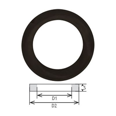 Pièces agricoles - Raccords - JOINT P/RACCORD D.40 1"1/2