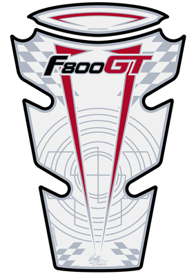 Pièces Quad & Motos - Equipement véhicule - Protection de réservoir MOTOGRAFIX 2pcs blanc BMW F800GT