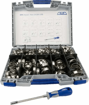 Pièces agricoles - Fasteners - Boîte assort coll serrage MSZP