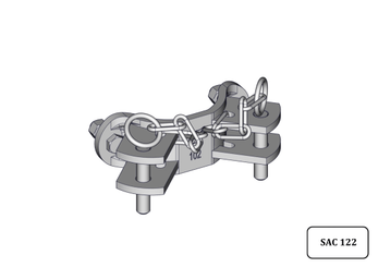 Materiels - Cage de contention - PACK DE 200 DEMI BRIDES TREFLE 2DL D.102MM