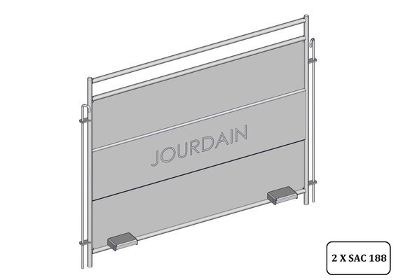 Materiels - Matériel d'élevage - autre - PAROI LATERALE CAV TOLEE AVEC FIXATION CAILLEBOTIS
