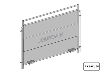Materiels - Matériel d'élevage - autre - PAROI LATERALE CAV TOLEE AVEC FIXATION CAILLEBOTIS
