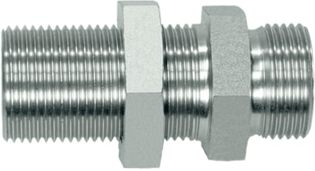Pièces agricoles - Hydraulique - Raccord passe cloison 15L SS