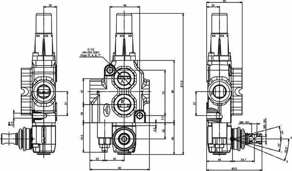 Pièces agricoles - Hydraulique - Tiroir Fendeur de bûches