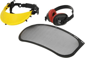 Vêtements et protections - Equipement - Visiere grillagée + anti-bruit