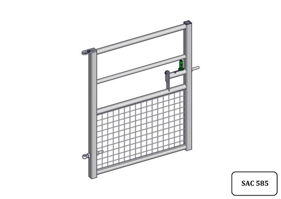 Materiels - Accessoires 10Kg-20Kg - PORTE HERBAGE SEMI-GRILLAGEE L.1.19M