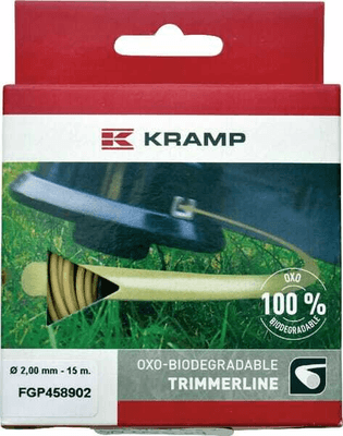 Pièces agricoles - Jardin et forêt pièce adaptable - Fil de coupe Ø 2mm 15m rond vert / beige Kramp