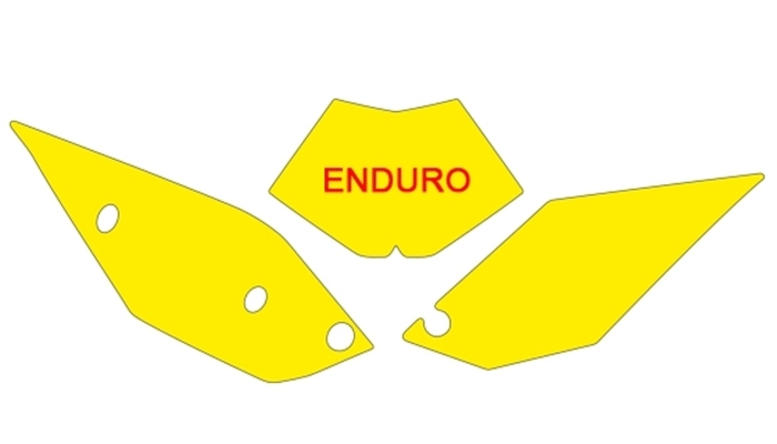 Pièces Quad & Motos - Plastiques - Fonds de plaque BLACKBIRD noir Beta RR