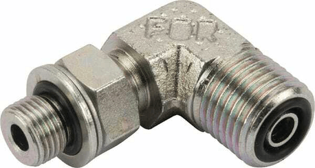Pièces agricoles - Hydraulique - Raccord coudé ORFS 9/16-MG1/8