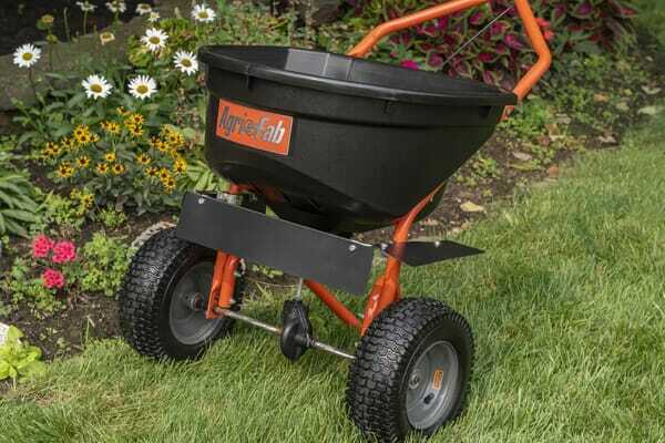 Pièces agricoles - Jardin et forêt pièce adaptable - Épandeur d'engrais avec bouton poussoir 50 kg