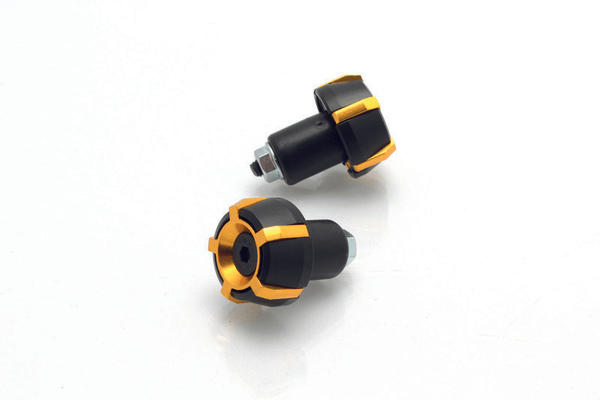 Pièces Quad & Motos - Equipement véhicule - Embouts De Guidon Aluminium V PARTS Spark Ø18mm - Noir/Or