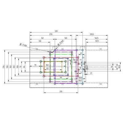 Pièces agricoles - Hydraulique - Wall holder 270x280x260 Stainless steel