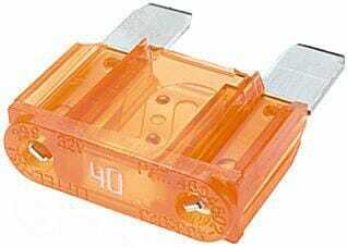 Pièces agricoles - Eclairage - Fusible lame maxi 40A longueur 34,1mm orange pack 10x Hella