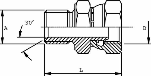 Pièces agricoles - Hydraulique - Adaptateur 3/4 x 1 1/4 BSP