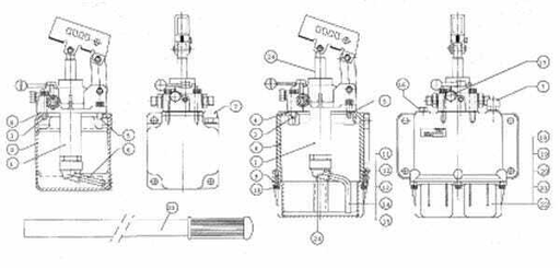 Pièces agricoles - Hydraulique - Kit de joints PMSD25 à partir de 2004