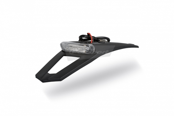 Pièces Quad & Motos - Plastiques - Extension de garde-boue AR avec feu LED Polisport noir