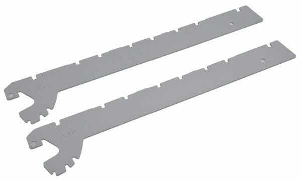 Pièces agricoles - Magasin - Console 37 cm (2 pcs) blc/alu