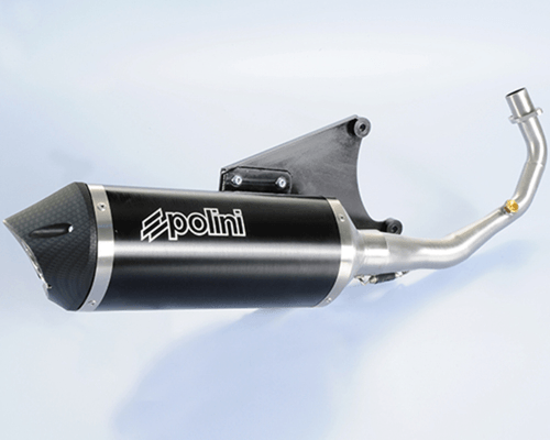 Pièces Quad & Motos - Pièces communes - Pot d'échappement POLINI Maxi-Scooter Aluminium noir - Vespa