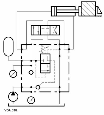 Pièces agricoles - Hydraulique - Clapet VDA-FL-6-38 NG-6