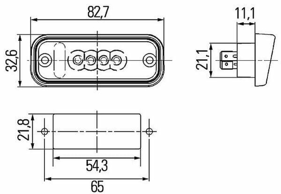 Pièces agricoles - Eclairage - Éclairage de plaque d'immatriculation LED 12V