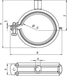 Pièces agricoles - Fasteners - Collier pour tuyau FRS-L 60-66 8/10 10pcs