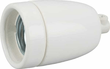 Pièces agricoles - Electricité - Douille, porcelaine E27 avec fil