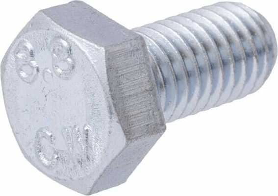 Pièces agricoles - Fasteners - Boulon hexagonal entièrement fileté M8x16 8.8 zing
