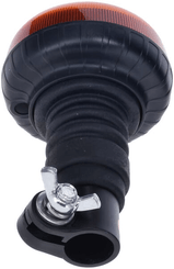 Pièces agricoles - Eclairage - Gyrophare LED, profil bas, 15W, 12-24V, ambre, montage sur poteau flexible, Ø 86mm x138mm