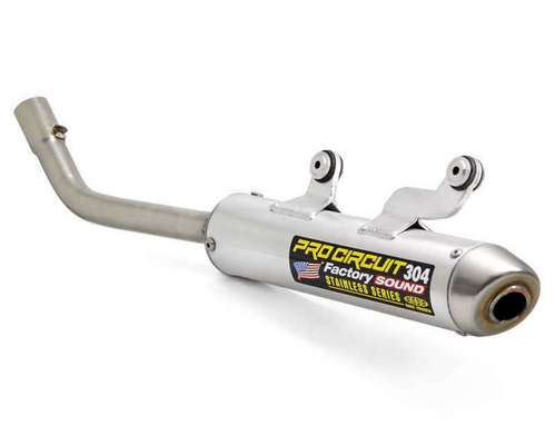 Pièces Quad & Motos - Pièces communes - Silencieux PRO CIRCUIT 304 alu brossé/casquette inox KTM
