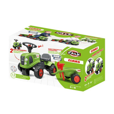Loisirs - Jouets - Tracteur Claas avec remorque, pelle et rateau