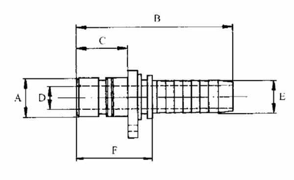 Pièces agricoles - Hydraulique - Embout WEO DN10-13 mm