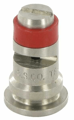 Pièces agricoles - Pièce Pulvérisateur - Buse à jet mirroir TF 110° 04 rouge acier inoxydable TeeJet