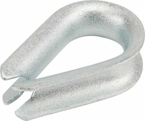 Pièces agricoles - Fasteners - Cosse-coeur zingué 25 mm