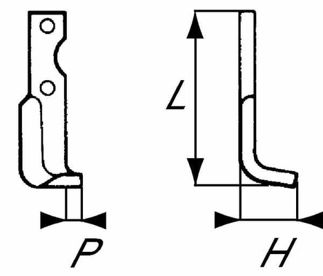 Pièces agricoles - Travail du sol - Lame de fraise g. p/ Agria