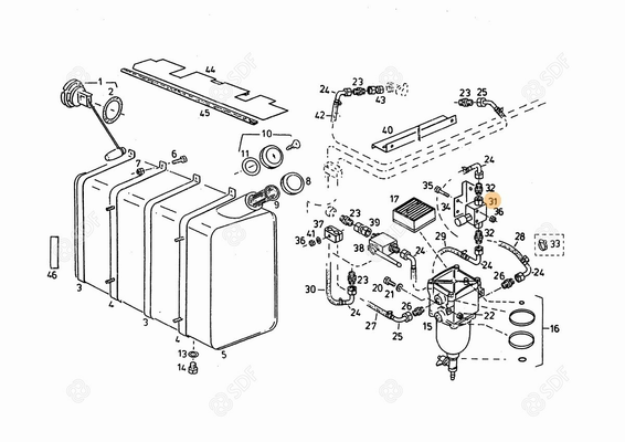 Pièces agricoles - Pieces moteur - POMPE G.O. Deutz-Fahr origine