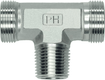 Raccord en T à filetage mâle 10L x 1/4" BSPT SS