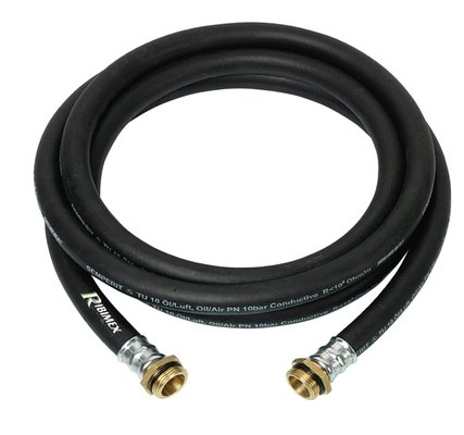 Gazoil - Accessoires - TUYAU GASOIL 2M RACCORDE 1" EN CAOUTCHOUC