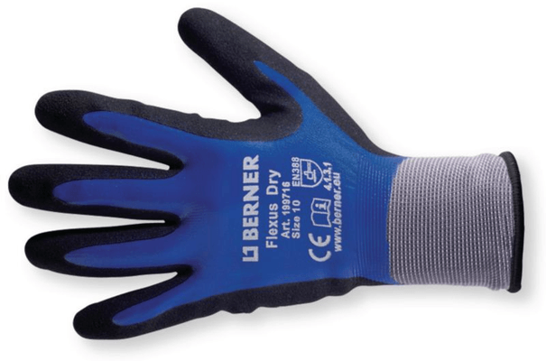 Equipement protection individuelle - Equipement - Gants Flexus Dry, T. 10 (par 1)