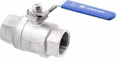Pièces agricoles - Hydraulique - Vanne à bille inox 2xF 1 1/4''