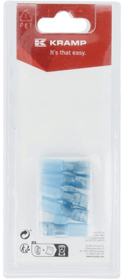 Pièces agricoles - Eclairage - Cosse plate femelle, bleue 6,3x0,8mm - 1,5-2,5mm² (6)