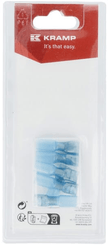 Pièces agricoles - Eclairage - Cosse plate femelle, bleue 6,3x0,8mm - 1,5-2,5mm² (6)