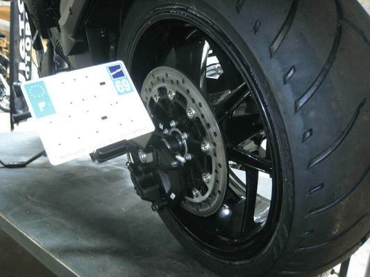 Pièces Quad & Motos - Equipement véhicule - Support de plaque ACCESS DESIGN latéral noir Kawasaki Vulcan