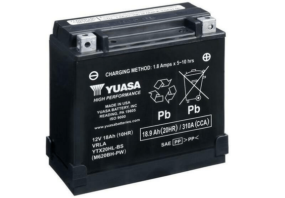 Pièces Quad & Motos - Electrique - Batterie YUASA sans entretien avec pack acide - YTX20HL-BS-PW