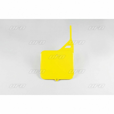 Pièces Quad & Motos - Plastiques - Plaque numéro frontale UFO jaune Suzuki RM125/250